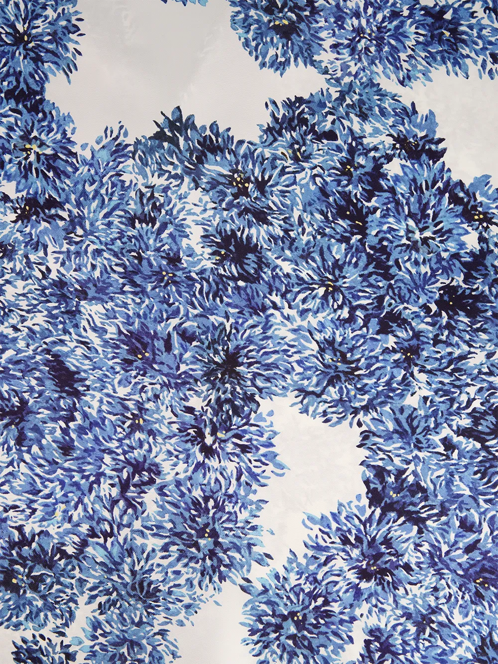 Givenchy Couture Seam zijden bowlingshirt met bloemen-print Blauw