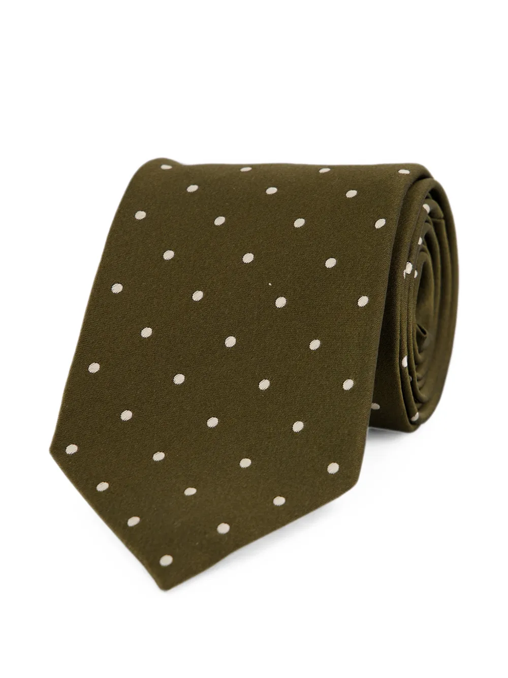 TOM FORD Stropdas met stippen Groen