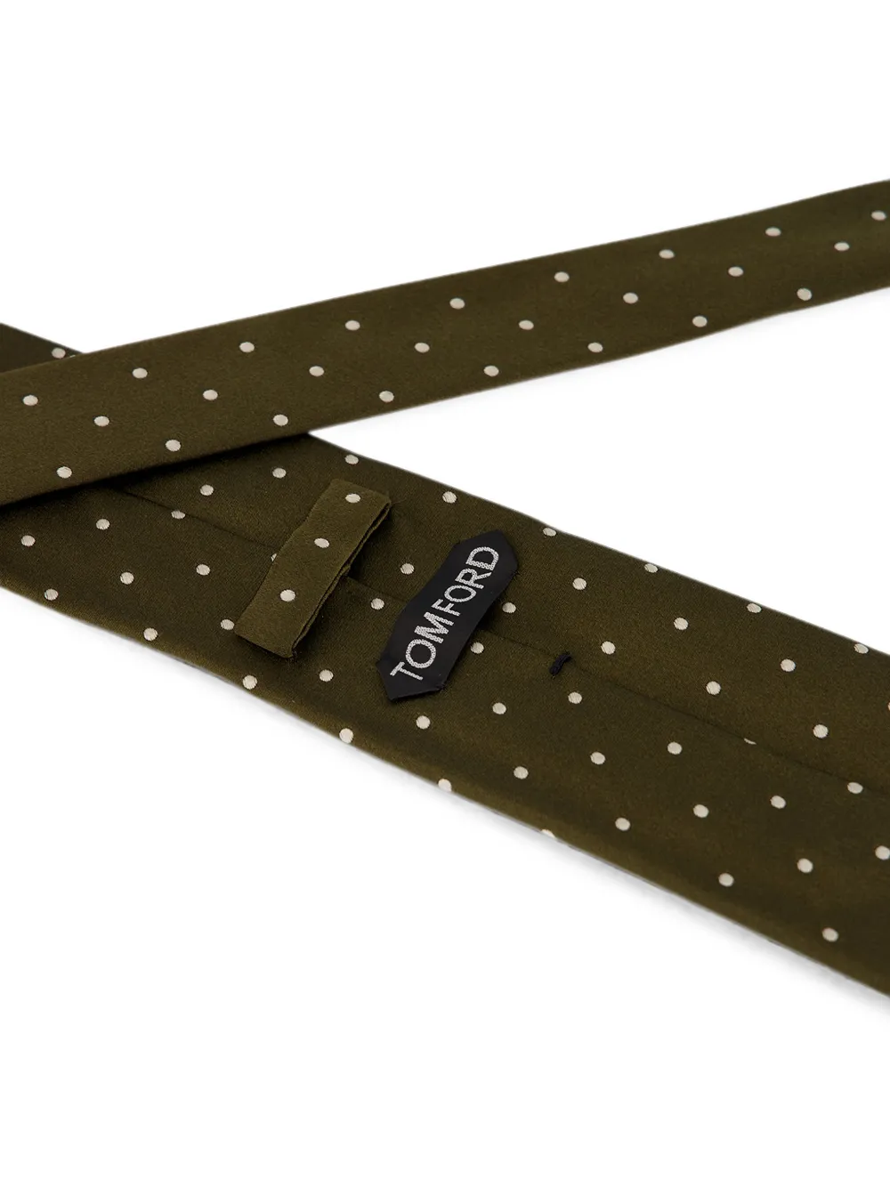 TOM FORD Stropdas met stippen Groen
