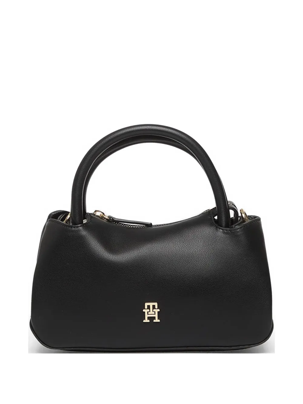 Tommy Hilfiger TH monogram repeat logo satchel bag - Nero