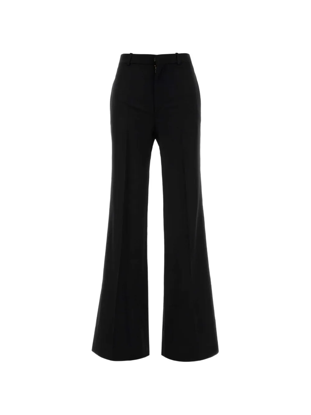 Chloé pressed-crease flared trousers - Nero