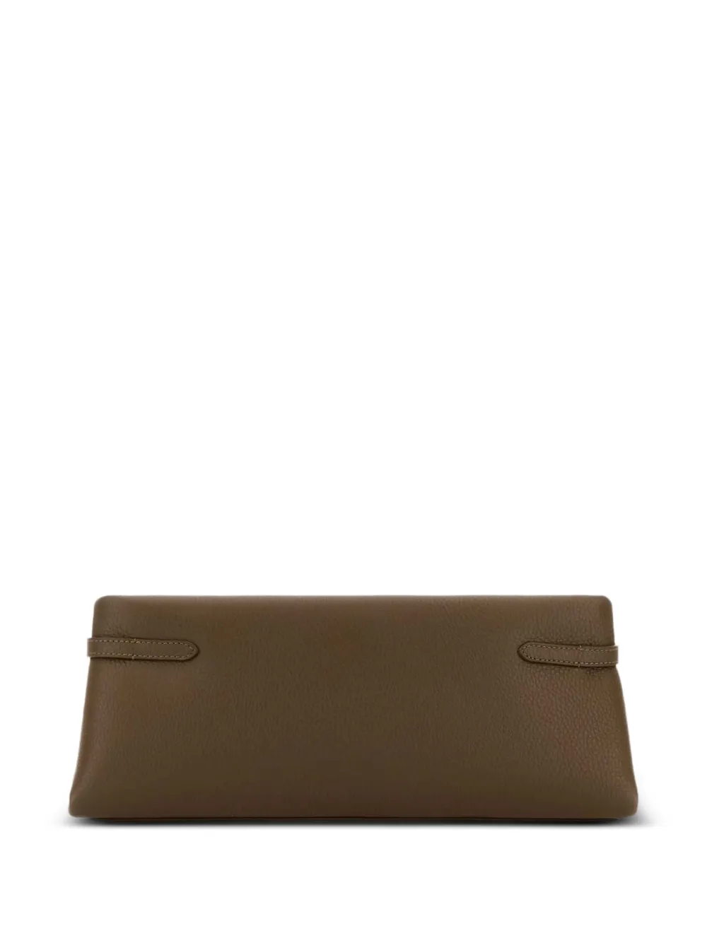Brunello Cucinelli Mud leren clutch Bruin