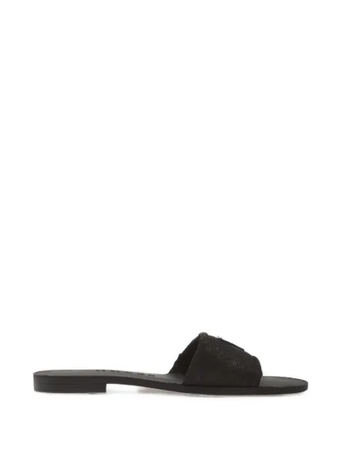 GUESS USA Elysone logo-print flat sandals