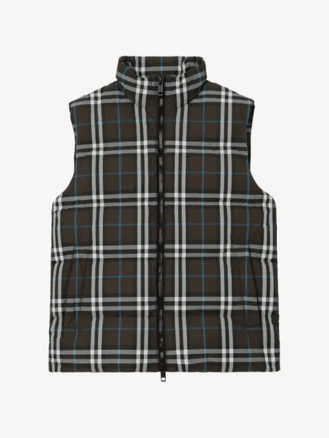 Burberry Check puffer gilet