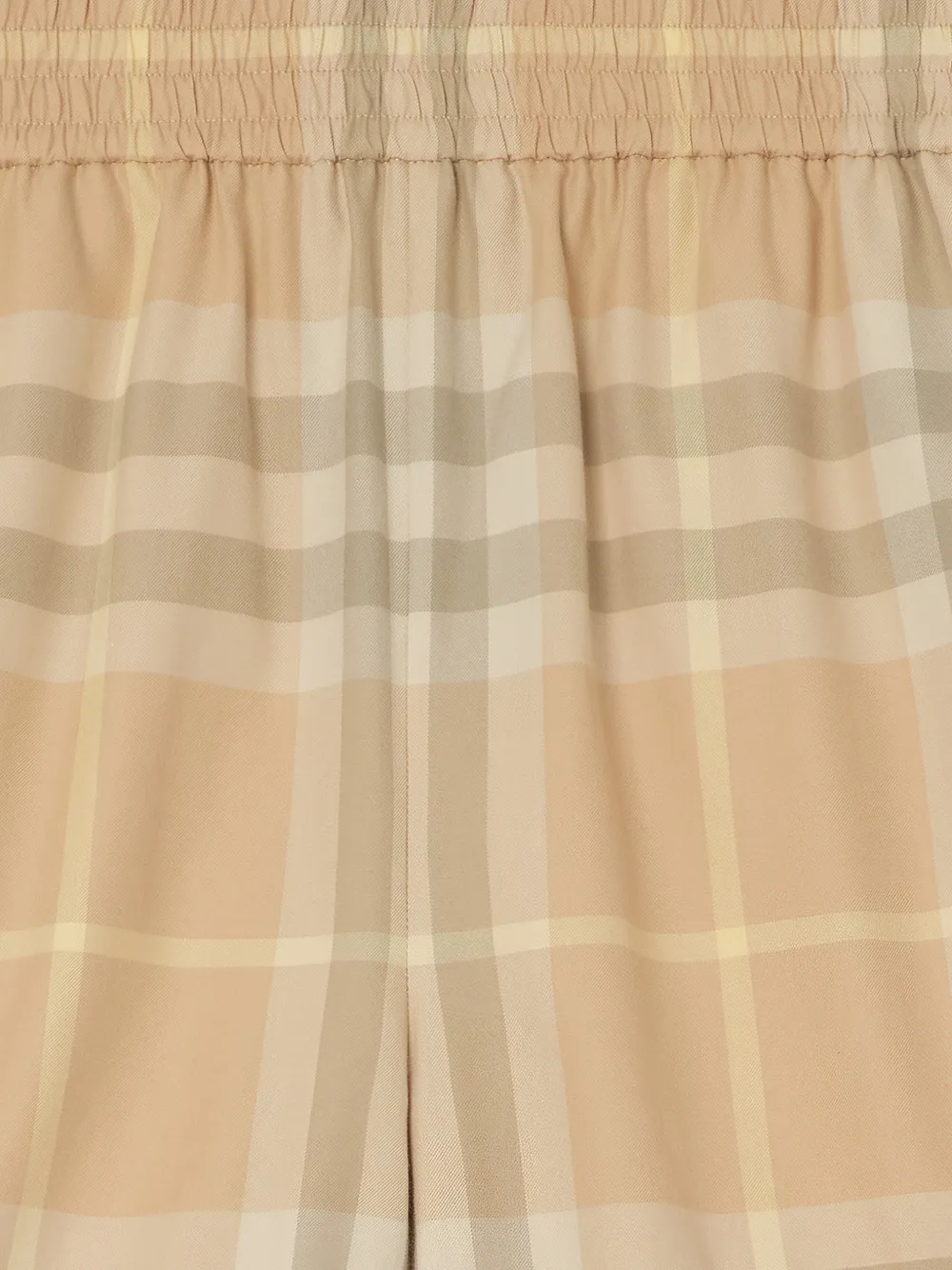 Burberry Geruite katoenen twill shorts Beige