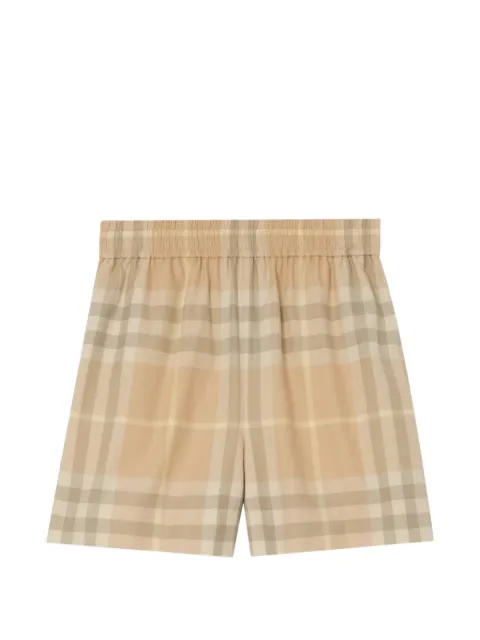 Burberry Shorts in twill di cotone Check 