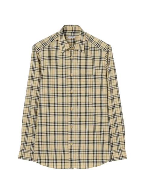 Burberry camisa con motivo de cuadros