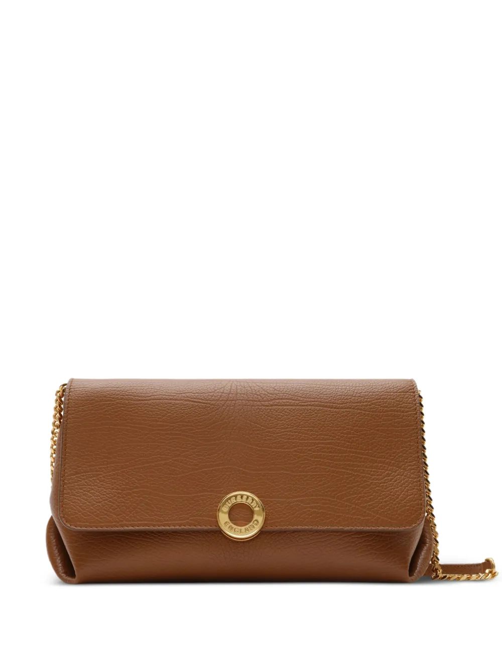 Burberry leather chain-strap clutch - Brown