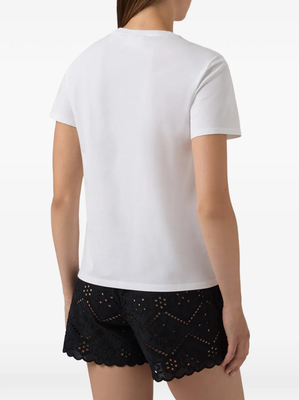 MC2 Saint Barth Verfraaid T-shirt Wit