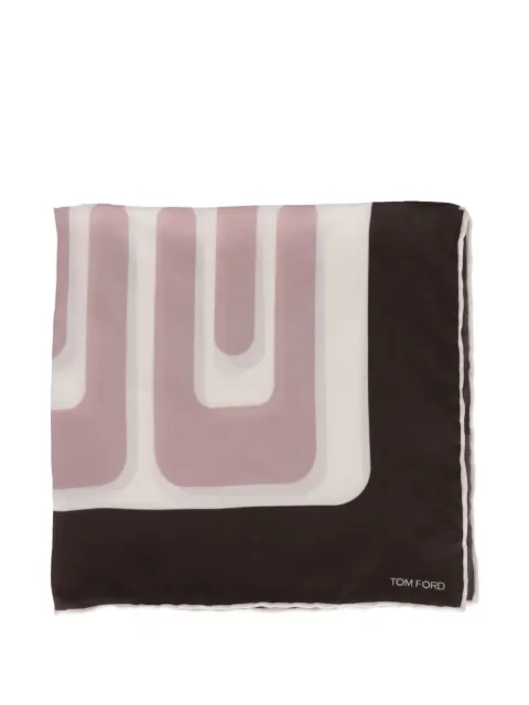 TOM FORD geometric-print pocket square