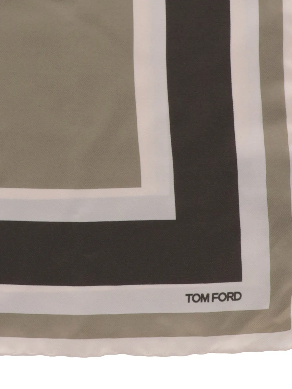 TOM FORD Zijden pochet Bruin