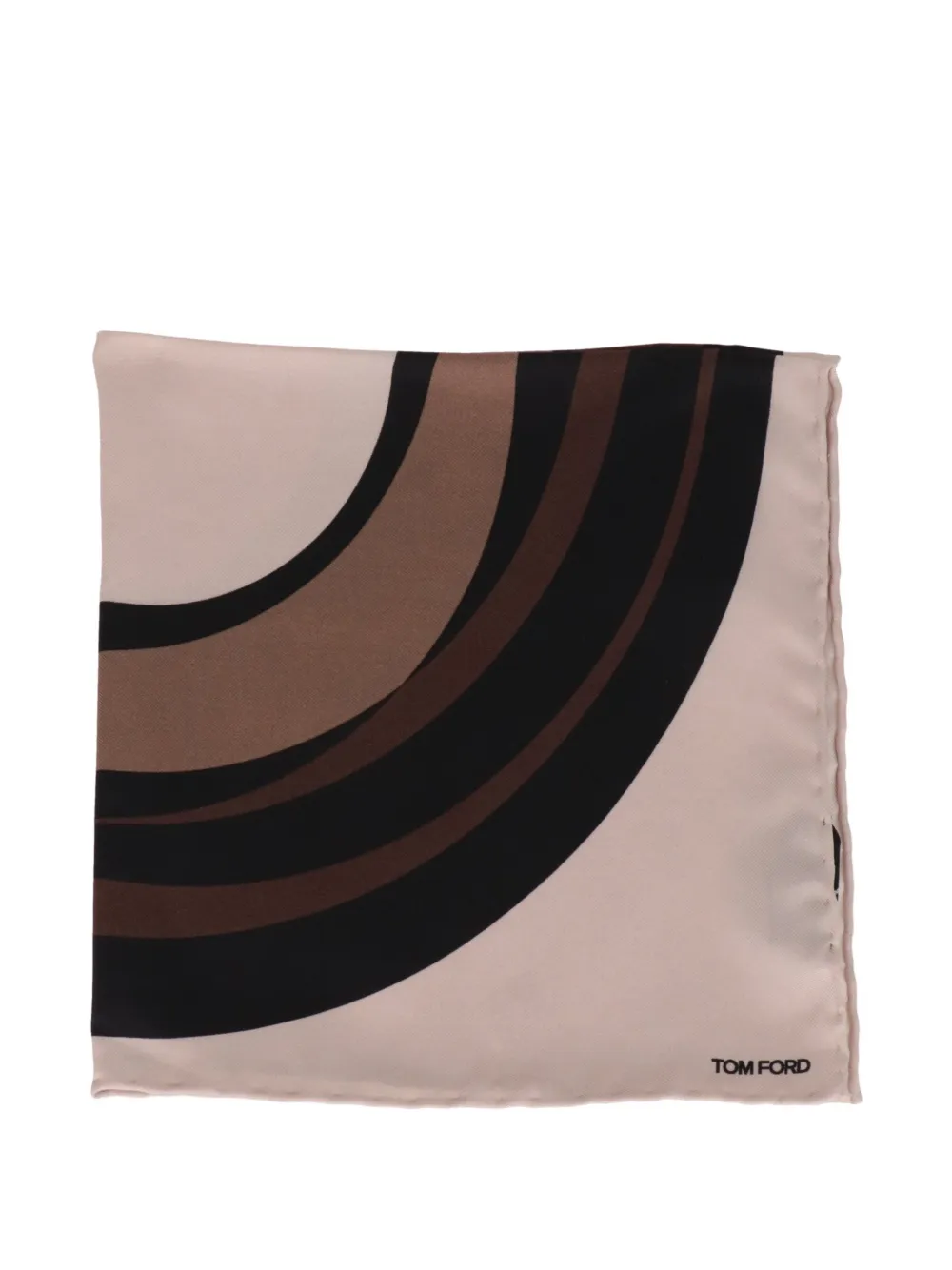 TOM FORD geometric-print pocket square - Toni neutri