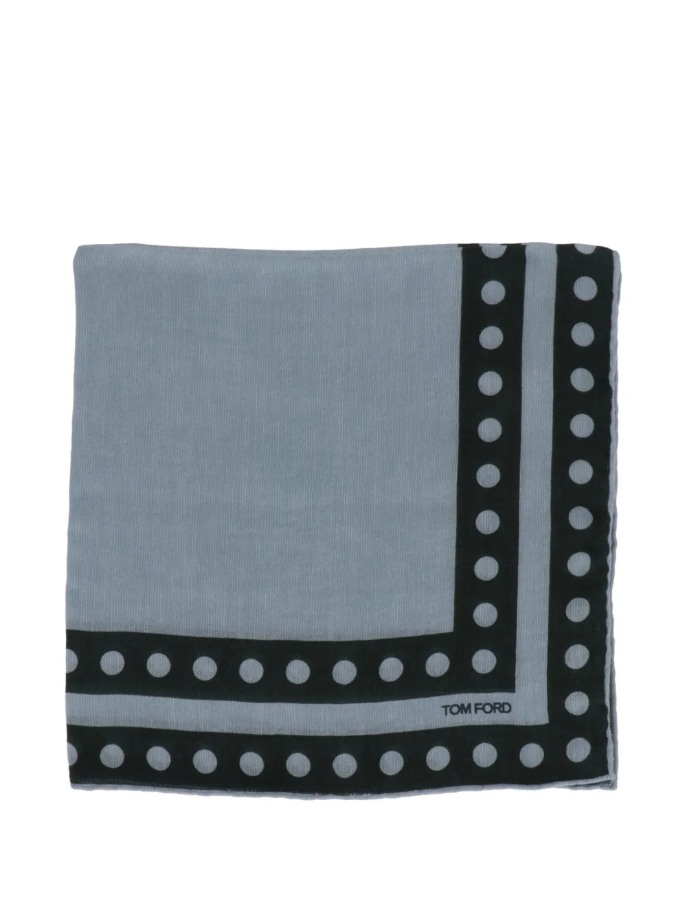 TOM FORD polka-dot pocket square - Blu