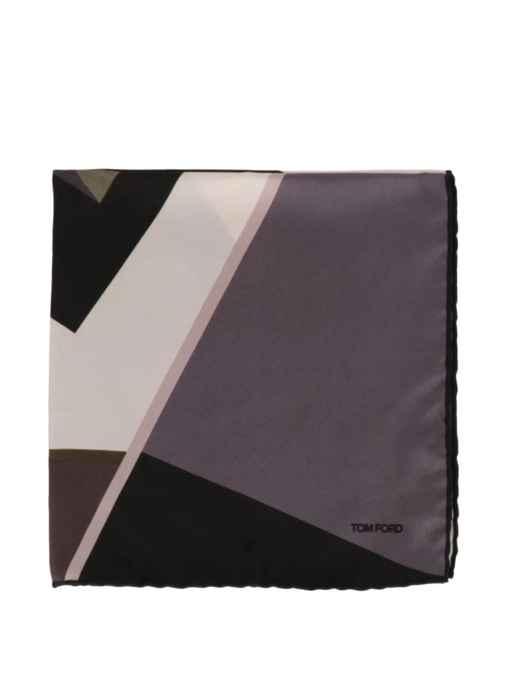 TOM FORD geometric-print pocket square - Viola