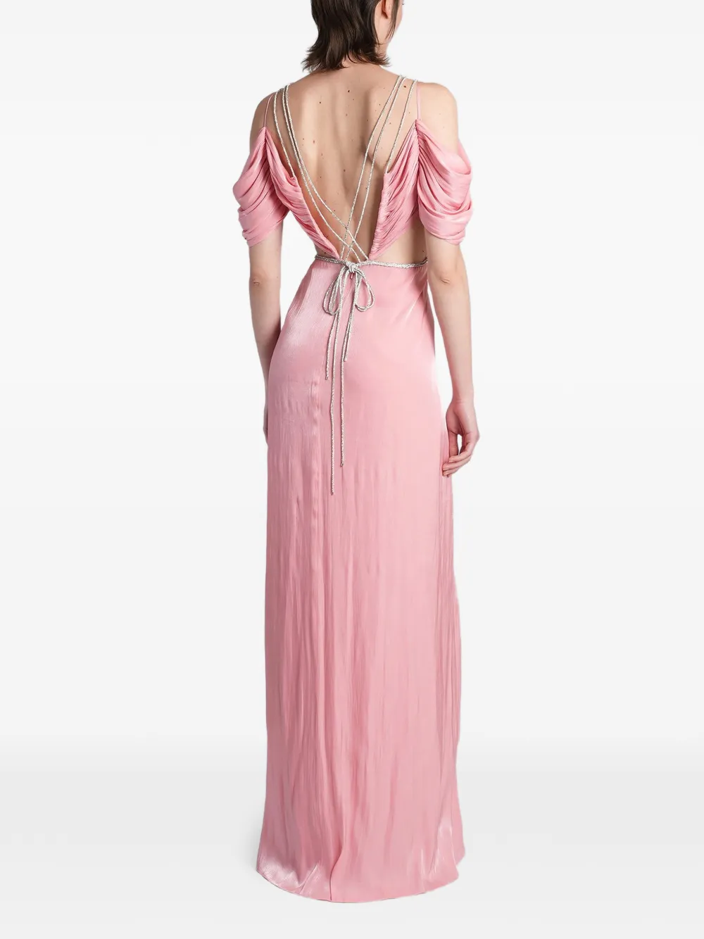 Costarellos Calina maxi-jurk met uitgesneden details Roze