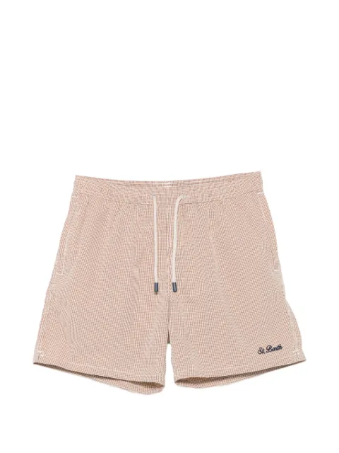 MC2 Saint Barth Patmos gingham-check swim shorts