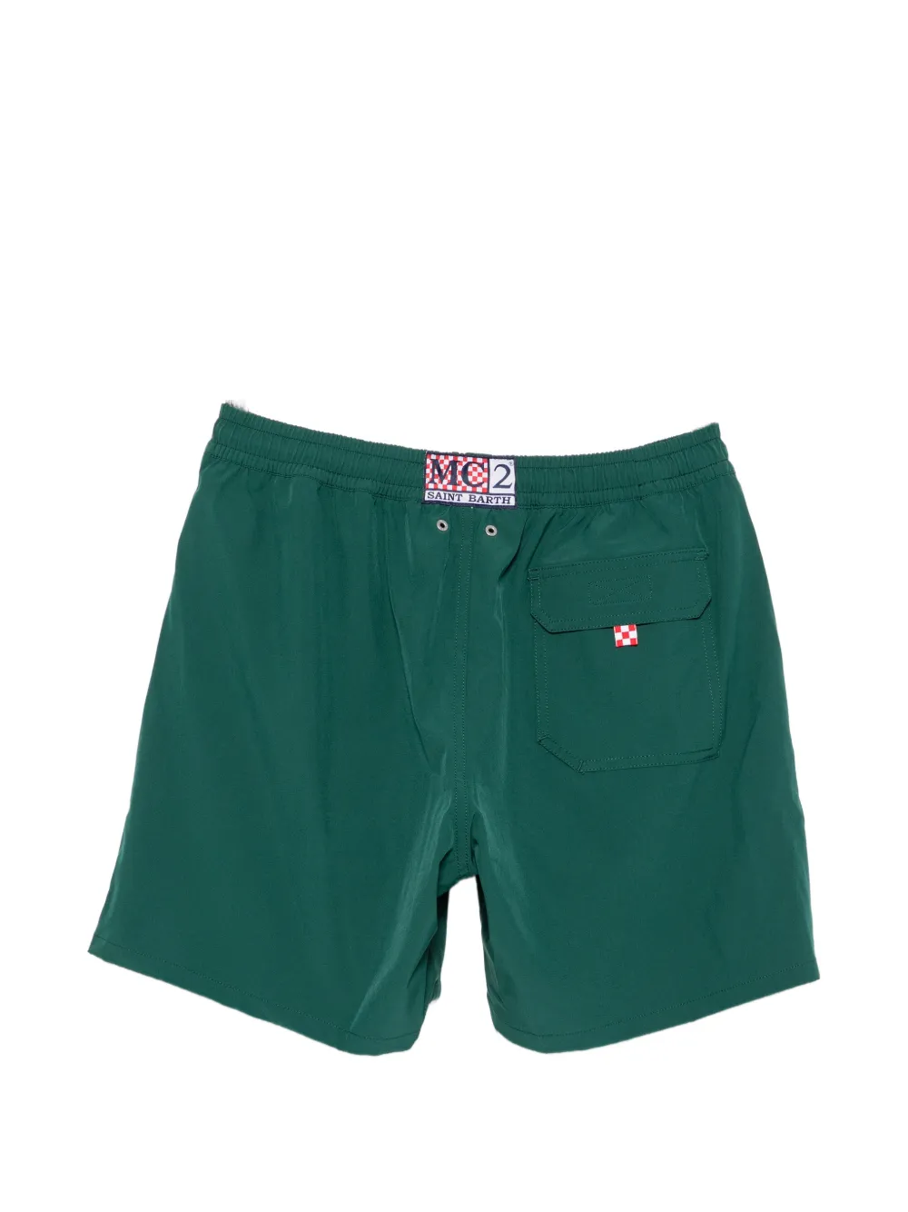 MC2 Saint Barth Comfort logo-patch swim shorts Groen