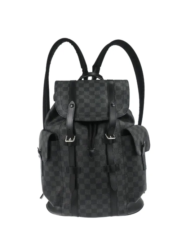 louis vuitton backpack damier graphite Michael  Luxe.It.Fwd Exterior Bottom Out Of Shape Louis Vuitton - Christopher mm