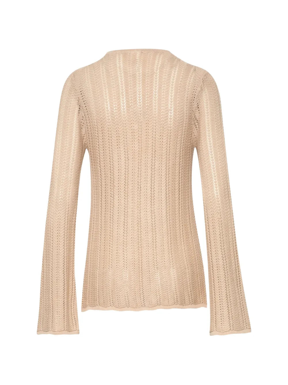 Baobab Corsica top verfraaid met stenen en klokmouwen Beige