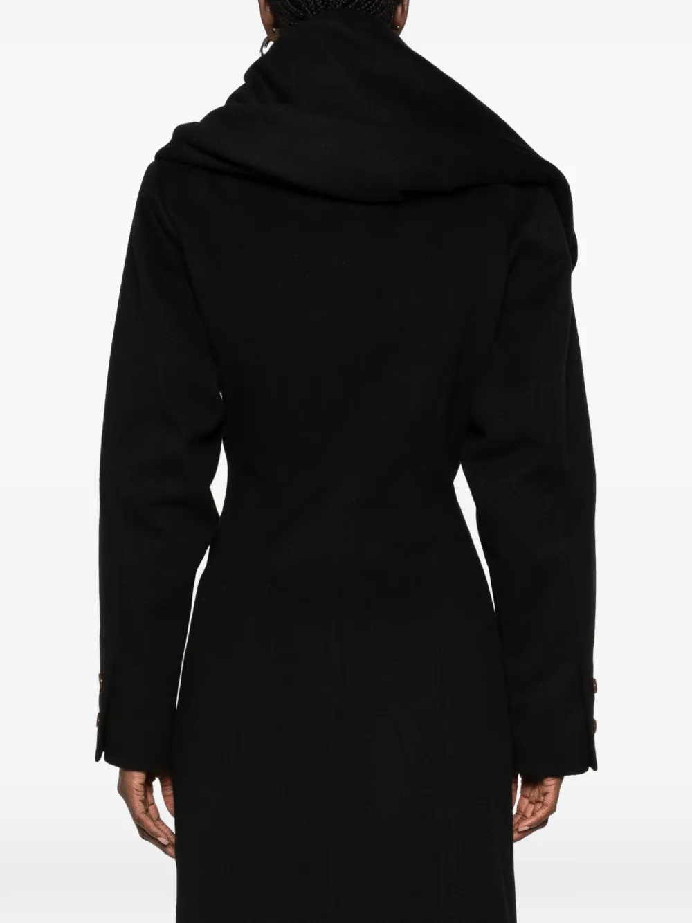 Vivienne Westwood Marilyn draped-collar coat Zwart