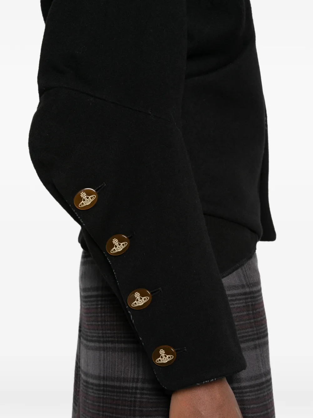 Vivienne Westwood Pourpoint getailleerd jack met knoopsluiting Zwart
