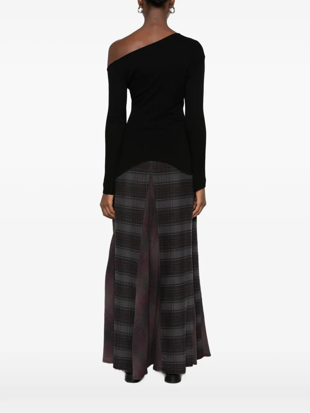 Vivienne Westwood Orgy asymmetrische top met geborduurde Orb Zwart