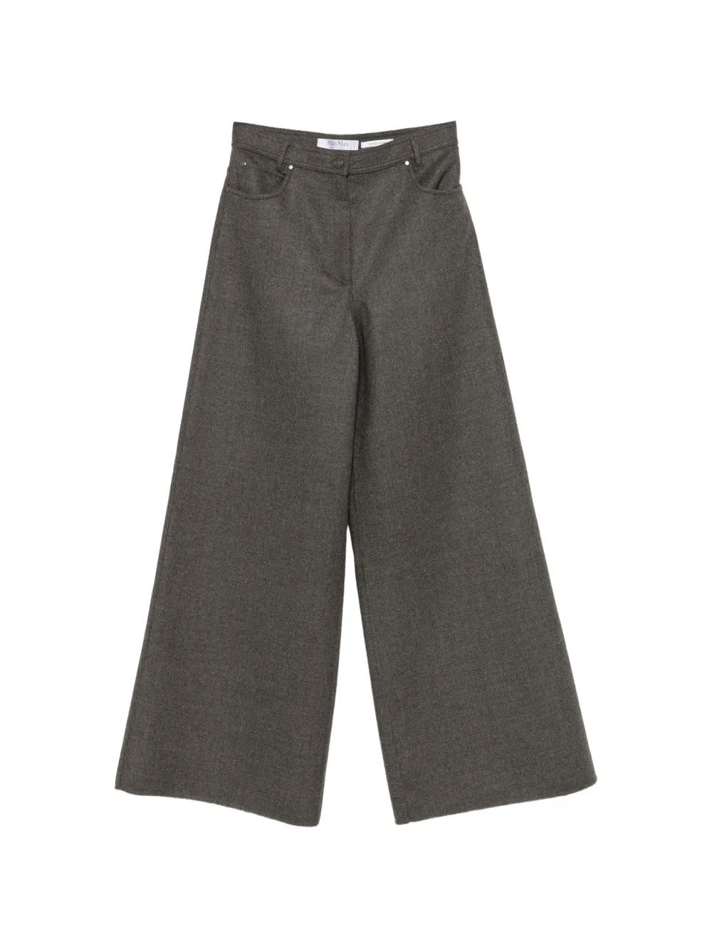 Max Mara Mxsgennaio wide-leg wool trousers Grijs