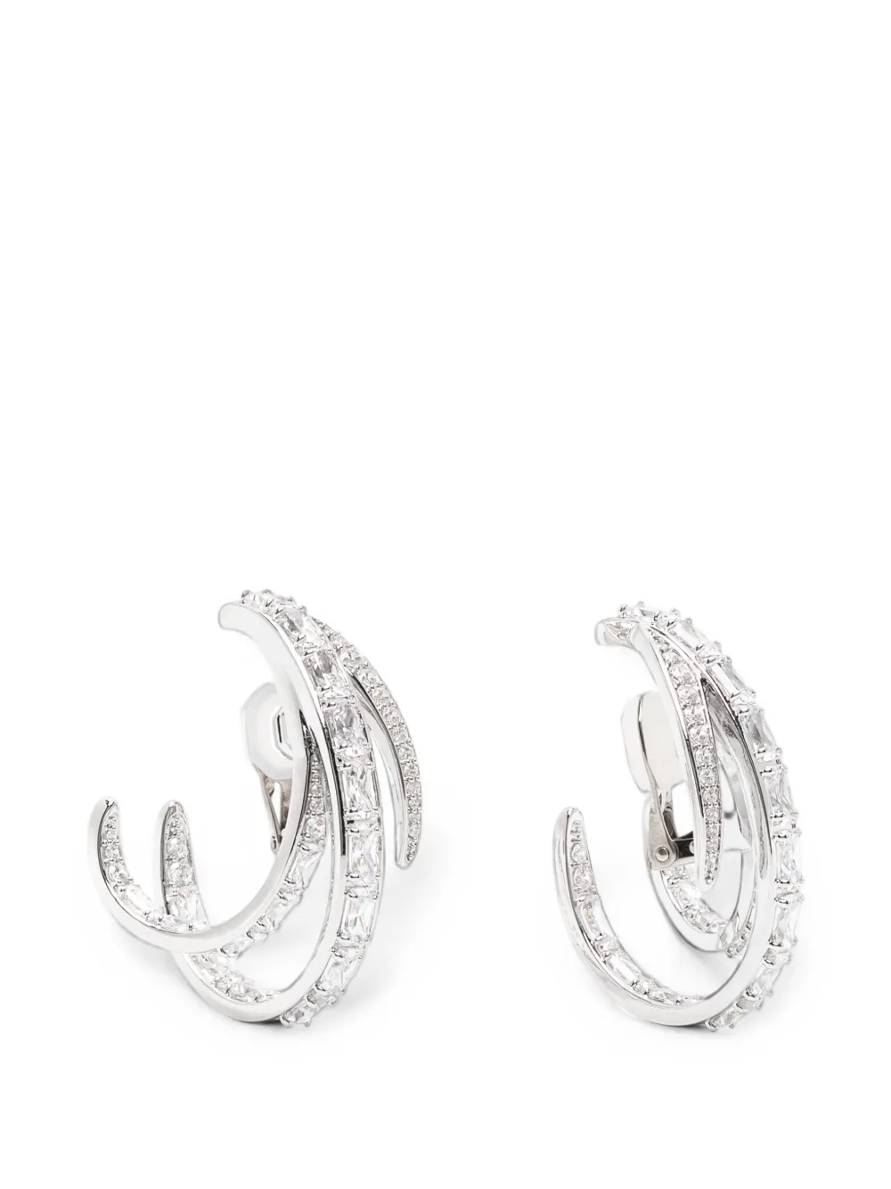 Swarovski Vienna mixed-cut clip-on earrings - Argento