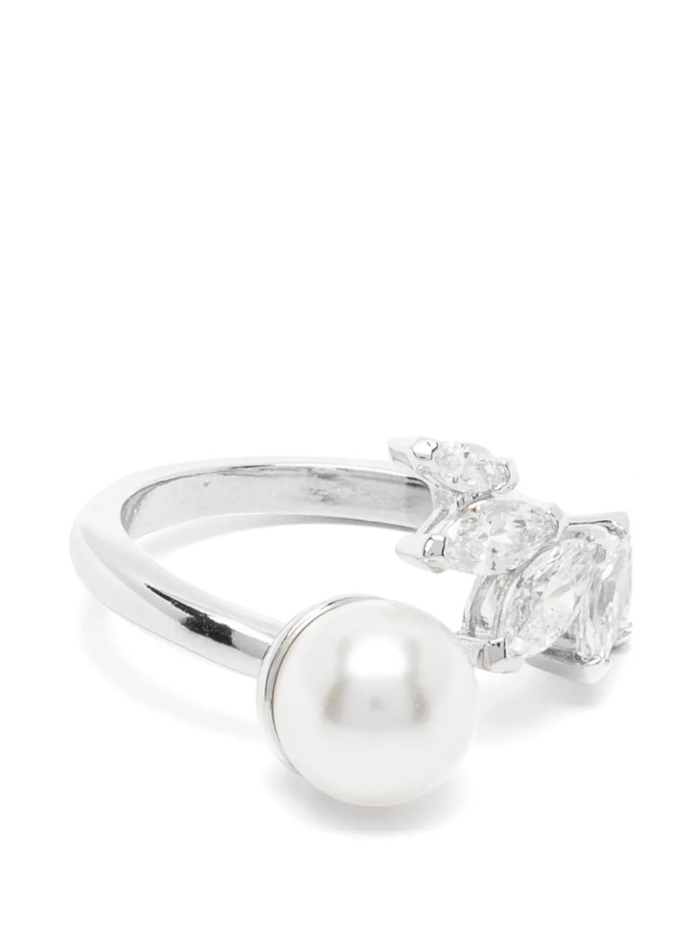 Swarovski Mesmera crystal pearl ring · 55