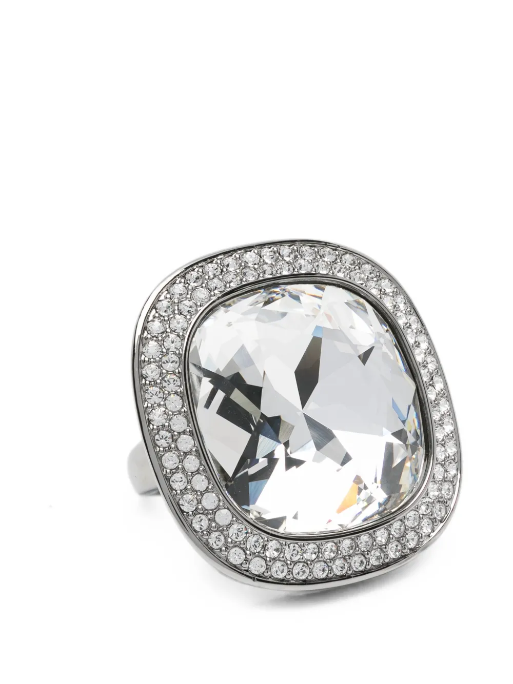 Swarovski Una Angelic cushion-cut ring - Argento