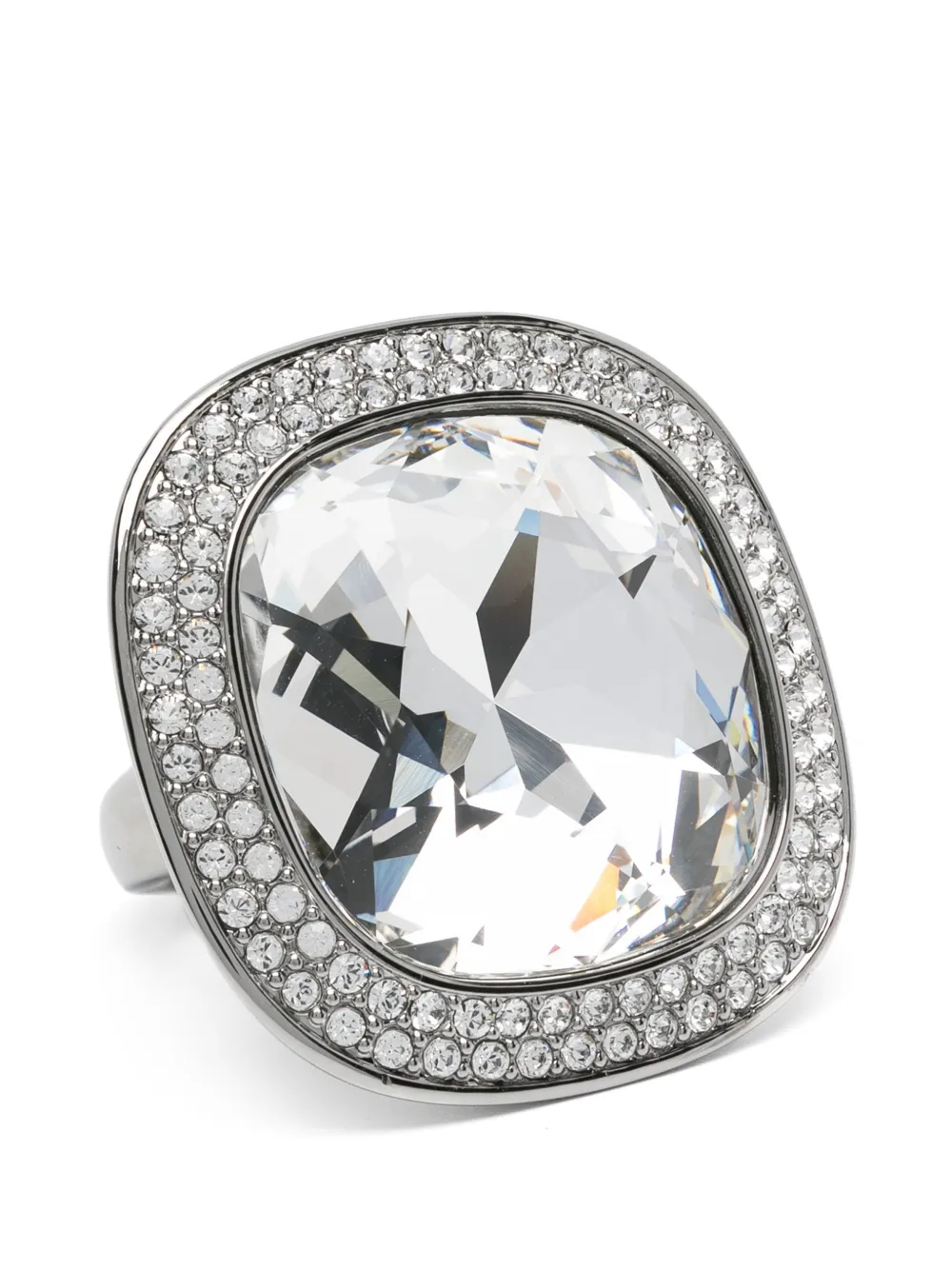 Swarovski Una Angelic cushion-cut ring - Argento
