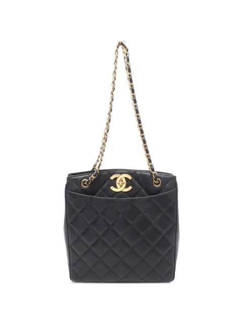 CHANEL Pre-Owned 1991-1994 quilted leather tote bag