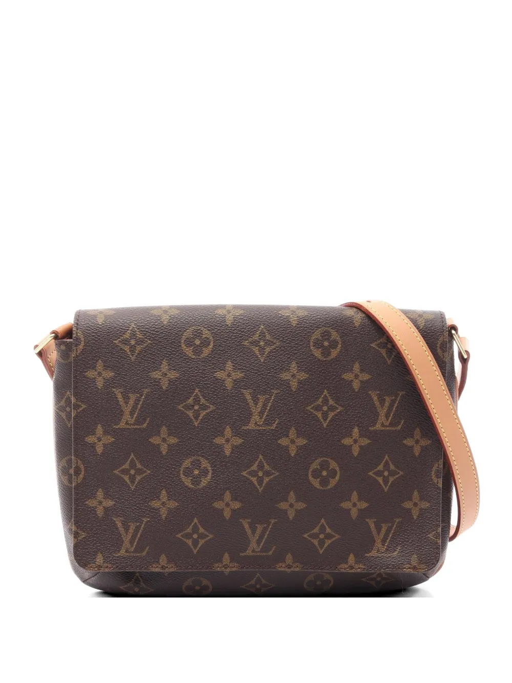 Louis Vuitton Pre-Owned 2002 Monogram Musette Tango leather shoulder bag - Brown
