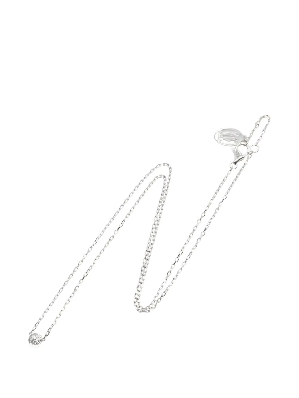 Cartier 2010s SM Damour diamond necklace - Silber