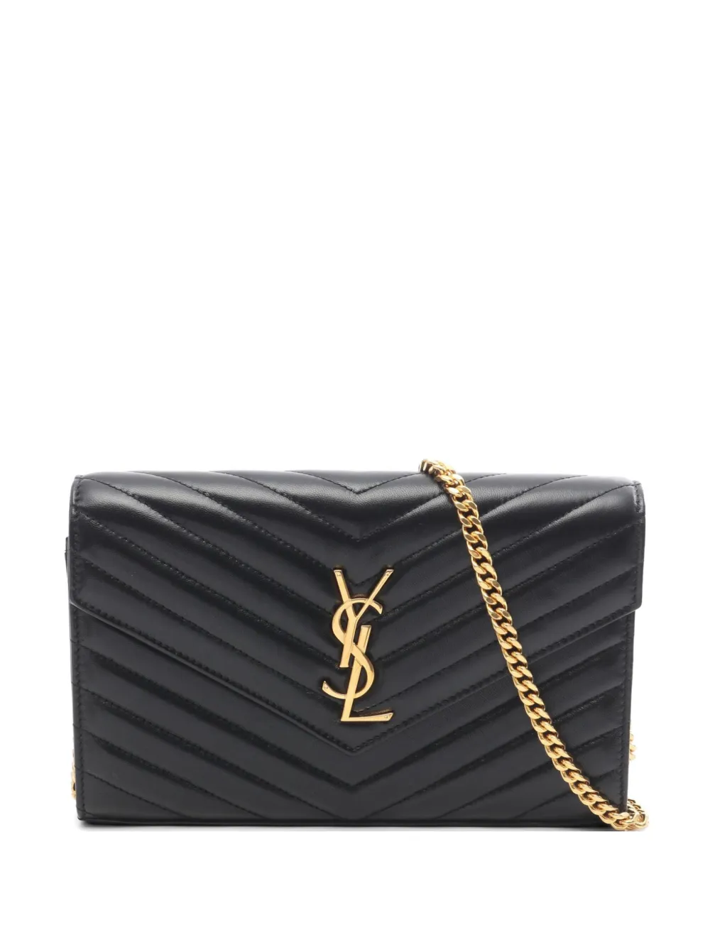 Saint Laurent Pre-Owned 2020s Cassandra quilted shoulder bag - Black