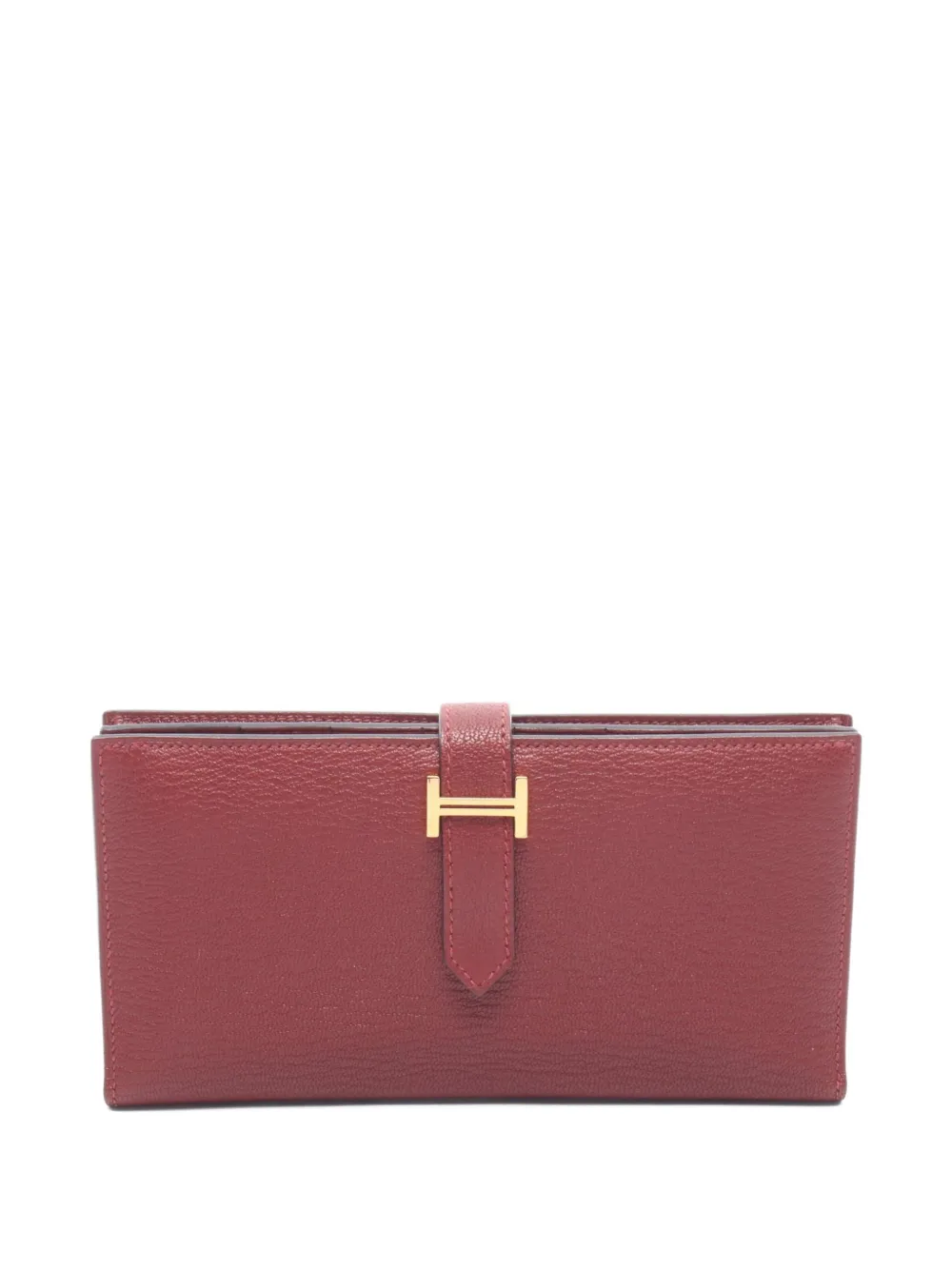 Hermès Pre-Owned 2022 Bearn Soufflé bi-fold wallet - Rosso