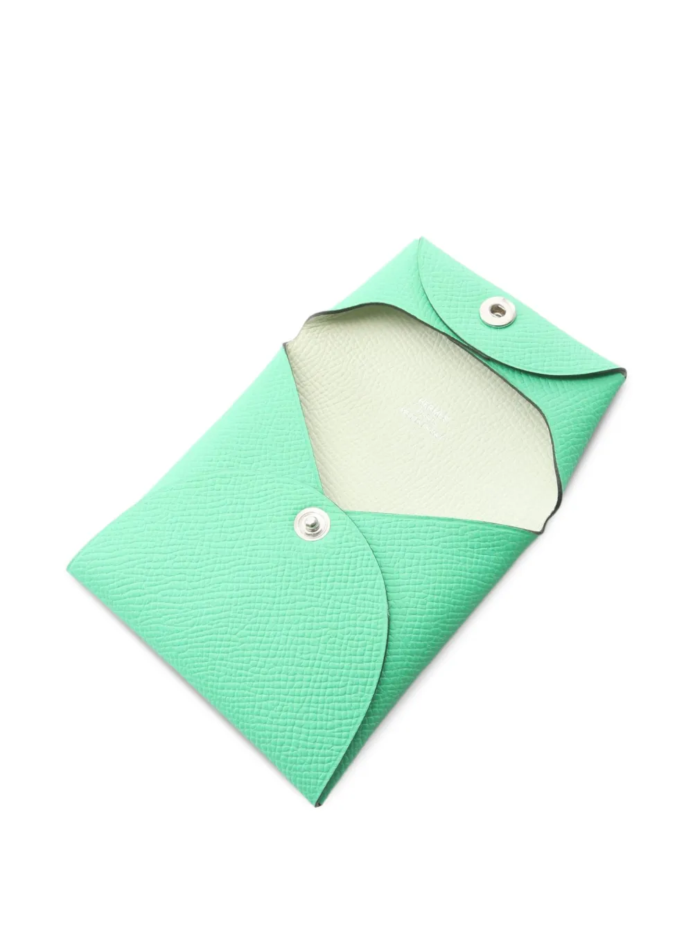 Hermès Pre-owned 2022 Bastia Verso Coin Purse in Green, view 3