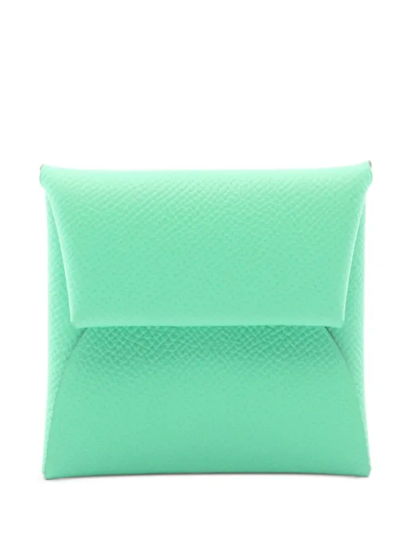 Hermès Pre-owned 2022 Bastia Verso Coin Purse in Green