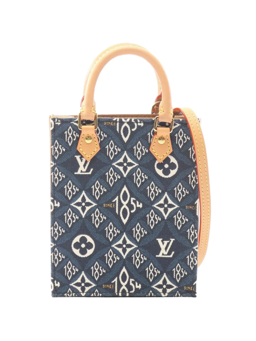 Louis Vuitton Pre-Owned 2020 Petite Sac Plat Since 1854 tote bag - Blau
