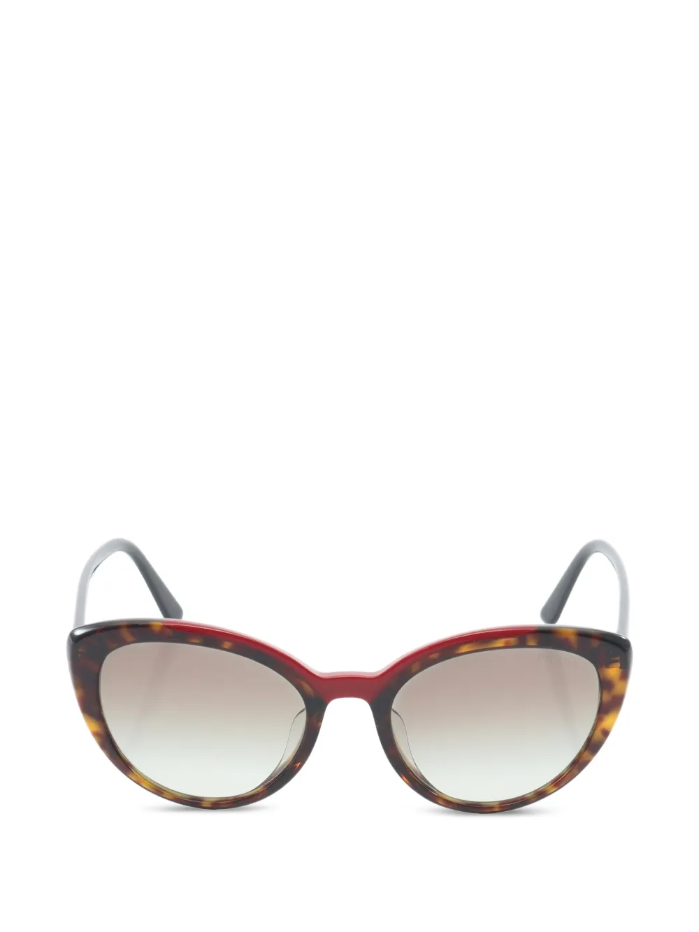 Prada Pre-Owned 2010s cat-eye frame sunglasses - Marrone