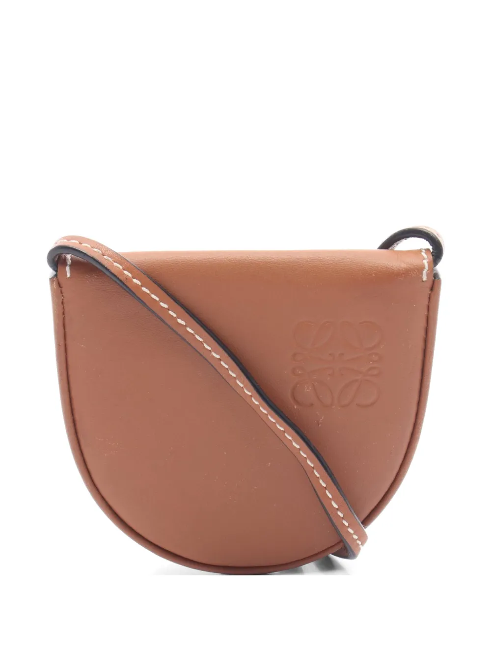 Loewe Pre-Owned 2010s Anagram Heel pouch shoulder bag - Marrone