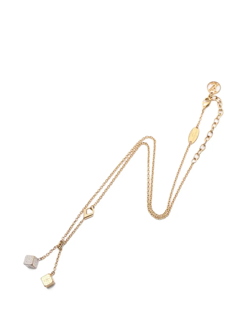 Louis Vuitton Pre-Owned 2000s Luckygram Monogram necklace - Oro