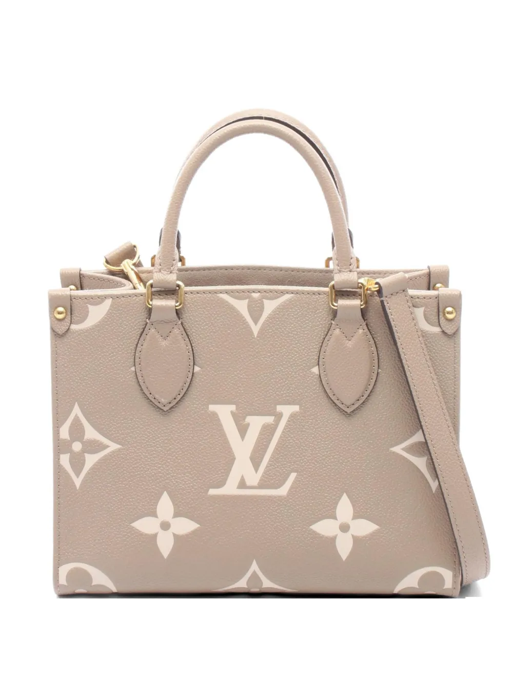Louis Vuitton Pre-Owned 2021 PM On-the-Go Monogram Empreinte leather tote bag - Neutrals
