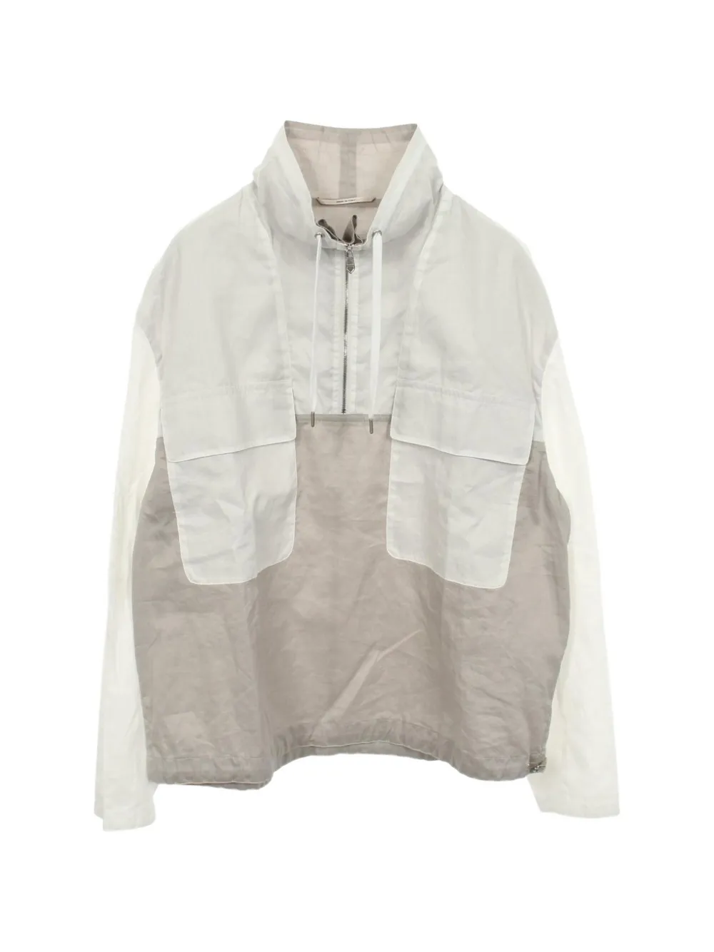 Hermès Pre-Owned 2010s half-zip colour-block pullover - Bianco