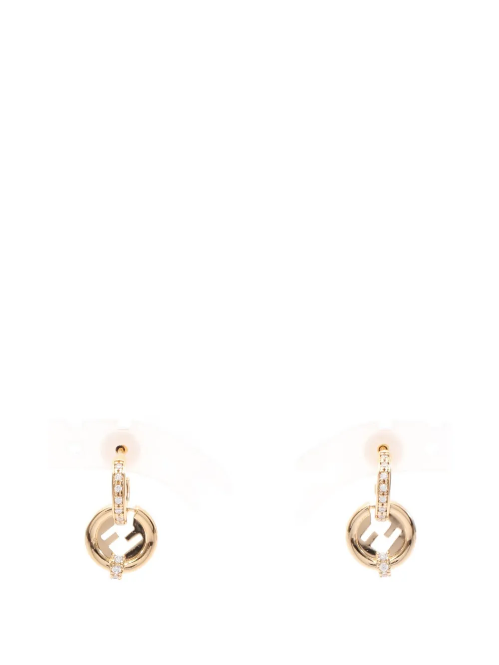 Fendi Pre-Owned EverRound post-back-fastening earrings - Gold