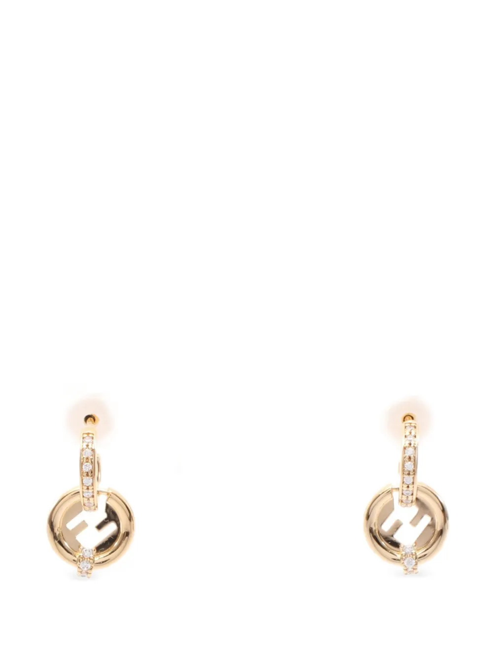 Fendi Pre-Owned EverRound post-back-fastening earrings - Oro