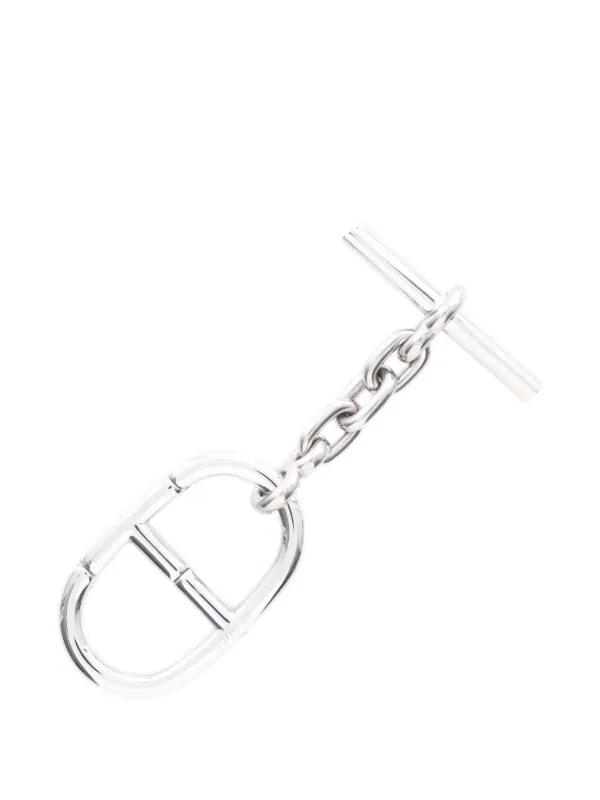 Hermès Pre-Owned Chaîne d'Ancre Key Ring | Silver | FARFETCH BH