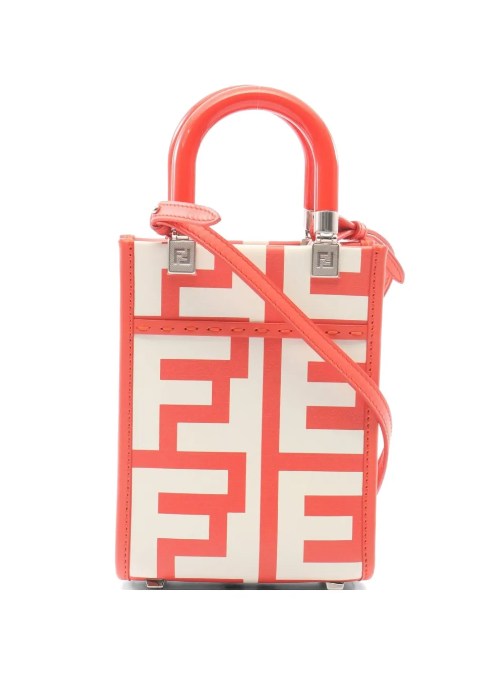 Fendi Pre-Owned 2010s mini Sunshine Shopper 2Way tote bag - Arancione
