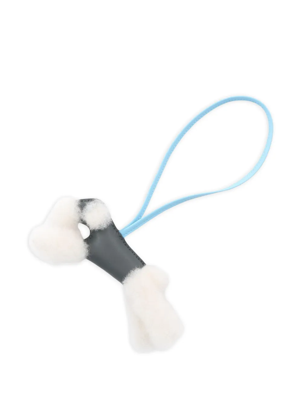 Hermès Pre-Owned Paddy leather bag charm - Bianco