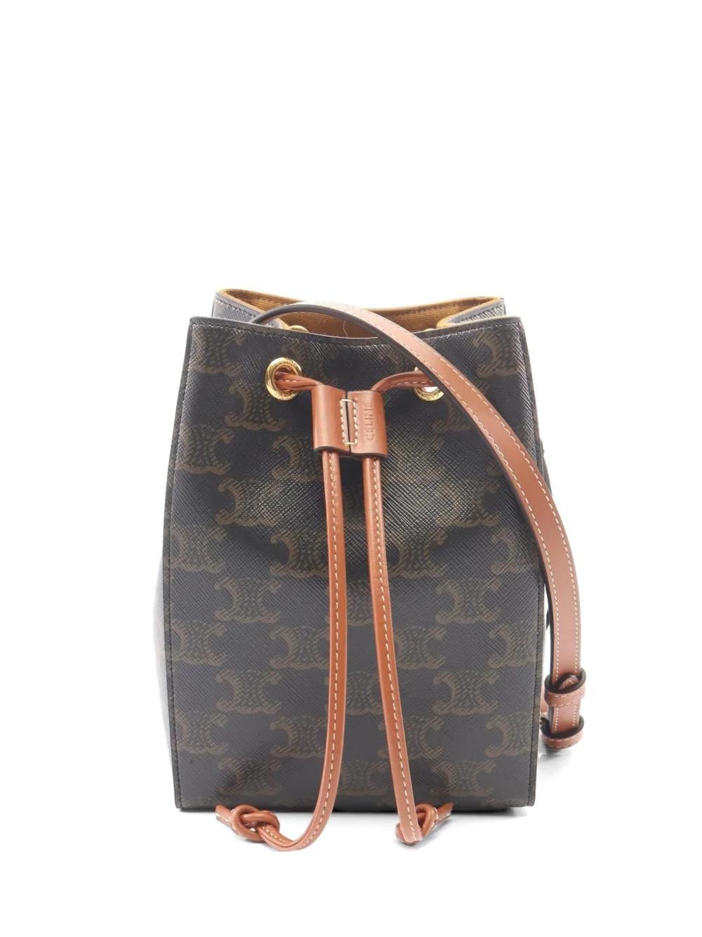 Celine Pre-Owned 2020s micro Sailor bucket bag - Brown